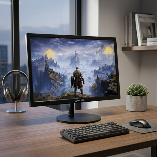 Monitor LED 22" Q-Touch QT-2200 Full HD 75Hz Negro VESA HDMI VGA