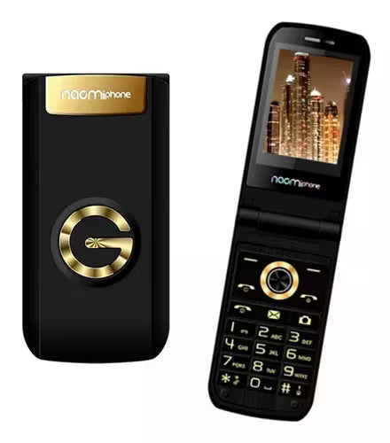 Celular Naomi Gold 2g Negro, de uso rudo
