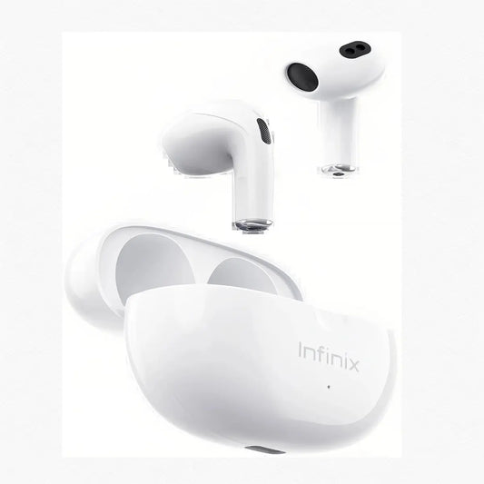 Infinix XE33 Xbuds 3 Lite True Wireless Earbuds - Bluetooth 5.3, reducción de ruido ENC, tiempo de reproducción 24 horas, carga rápida, control táctil, ajuste ergonómico, resistente al agua y al sudor