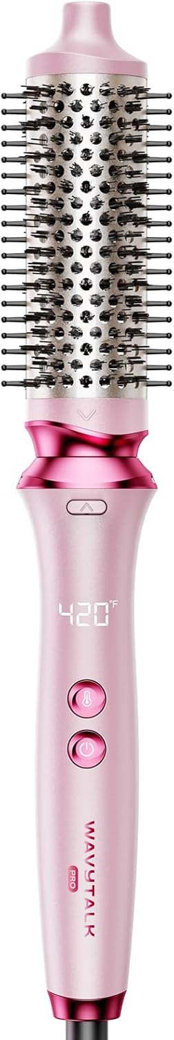 Wavytalk Heatwave Pro - Cepillo Térmico Iónico Rosa
