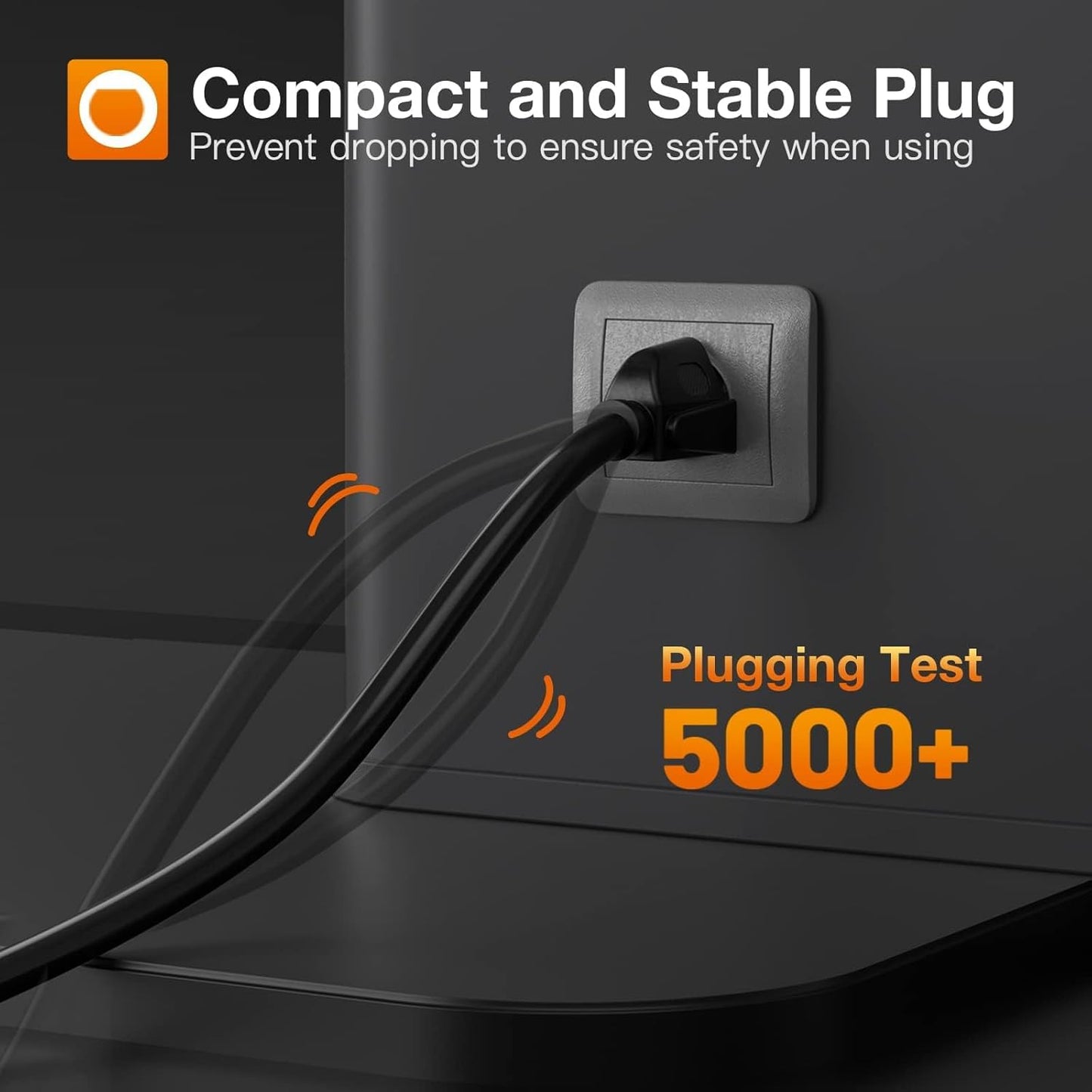 Addlon - Cable de extensión para exteriores de 25 pies, impermeable, 16 AWG 3 puntas