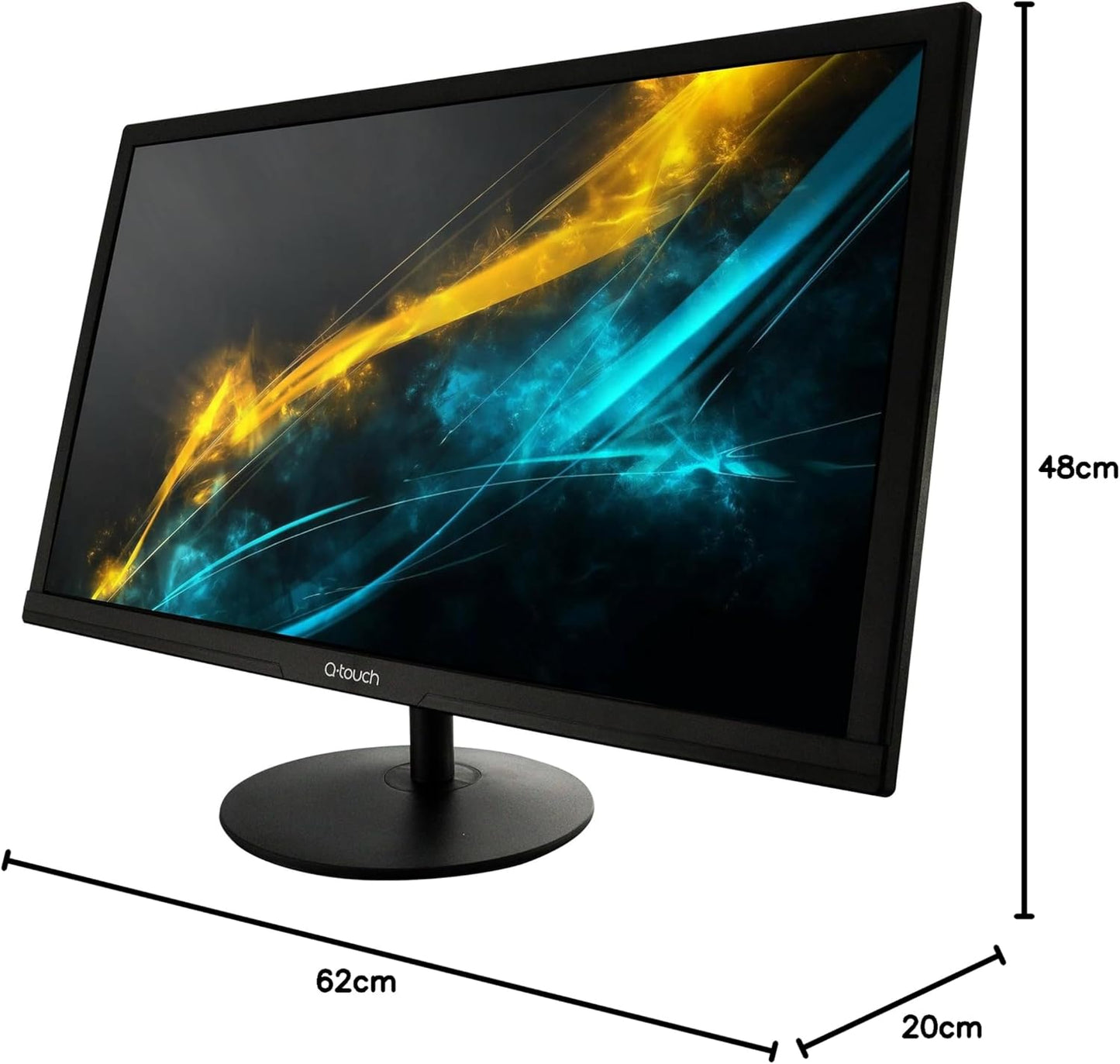 Monitor Q-Touch Slim LED 27" Pulgadas negro