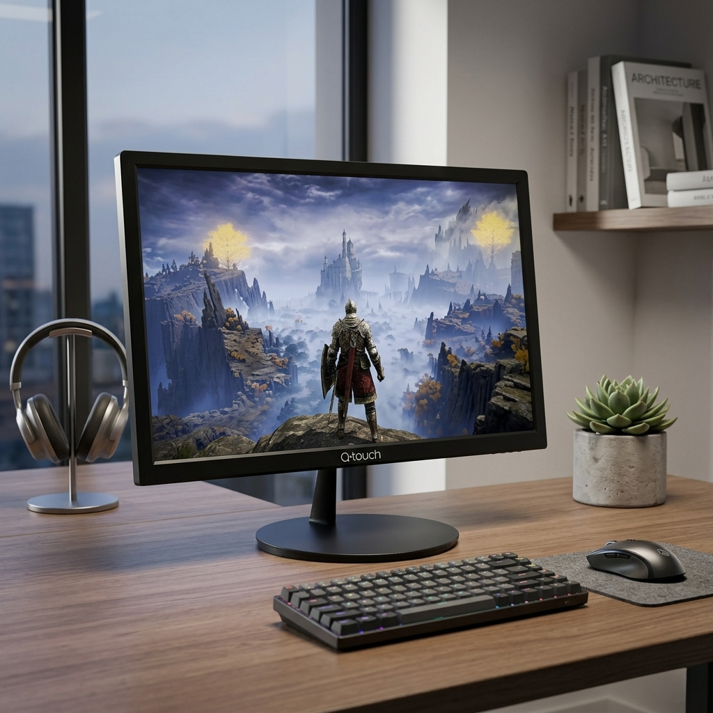 Monitor LED 22" Q-Touch QT-2200 Full HD 75Hz Negro VESA HDMI VGA