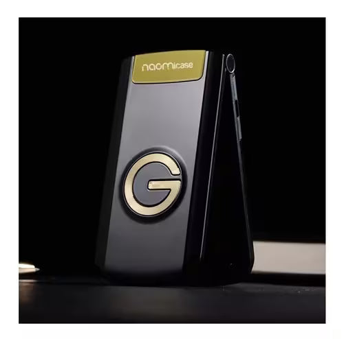 Celular Naomi Gold 2g Negro, de uso rudo