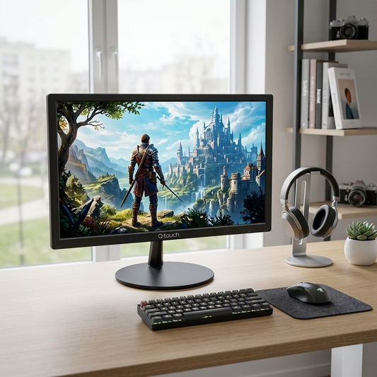 Monitor Q-Touch 19" LED HD 1440x900 75Hz Negro QT-1900 Computador HDMI
