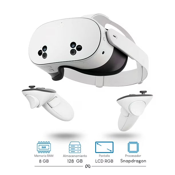 Meta Quest 3s Lentes de Realidad Virtual de 128 GB Blanco