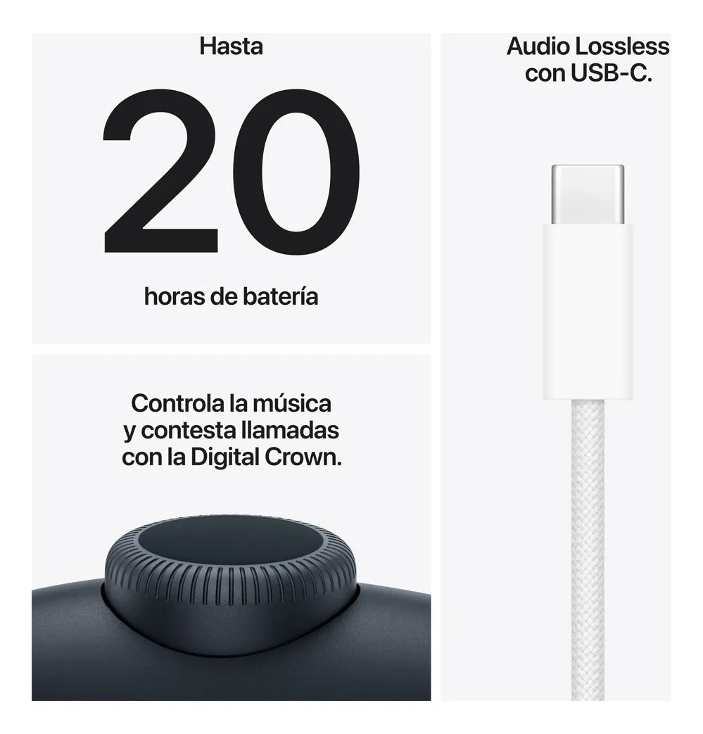 Airpods Max Negros con cancelación de ruido