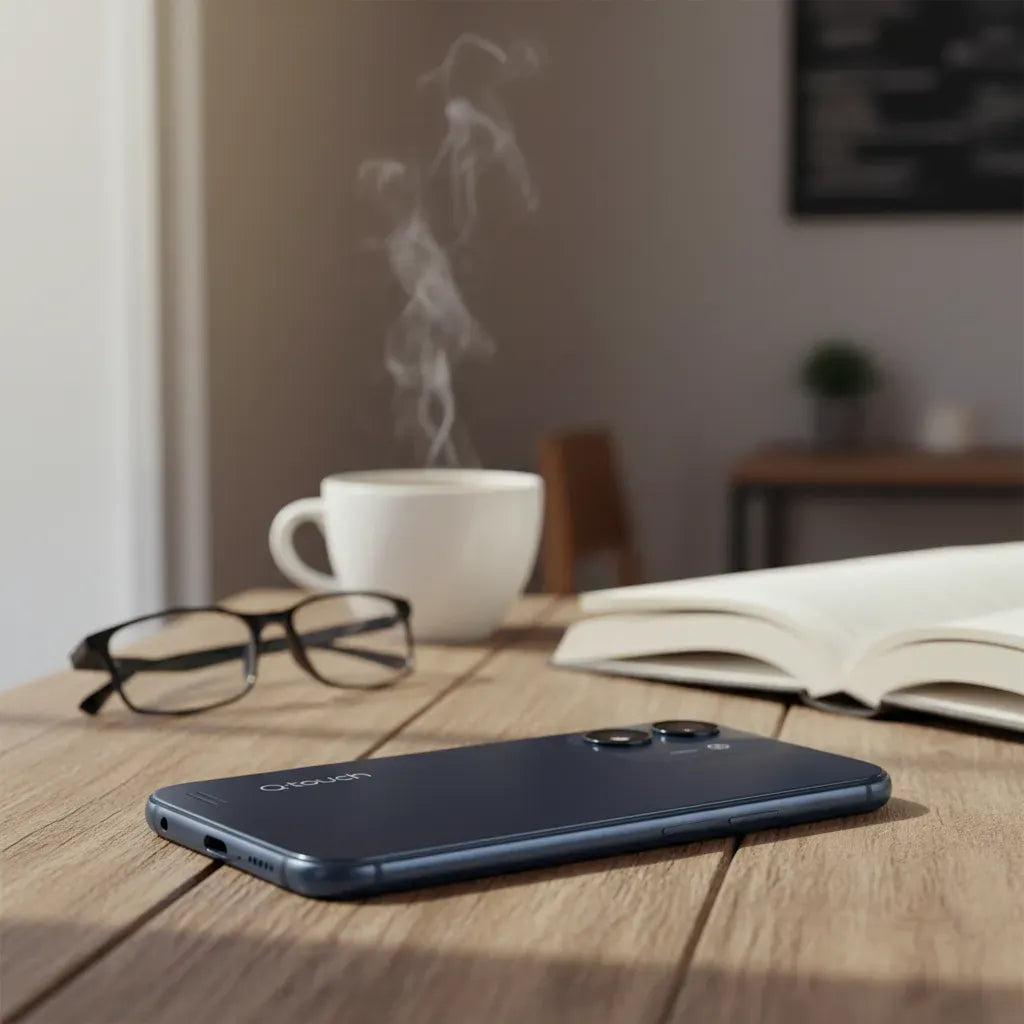 Smartphone Qtouch Q524 Azul Oscuro 32gb 2gb Ram Económico