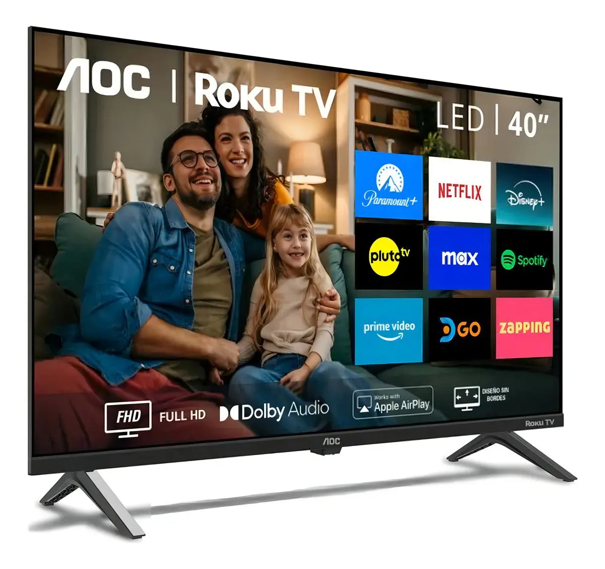 Smart Tv Aoc Roku 40" HD Lcd Hdmi 40s5045