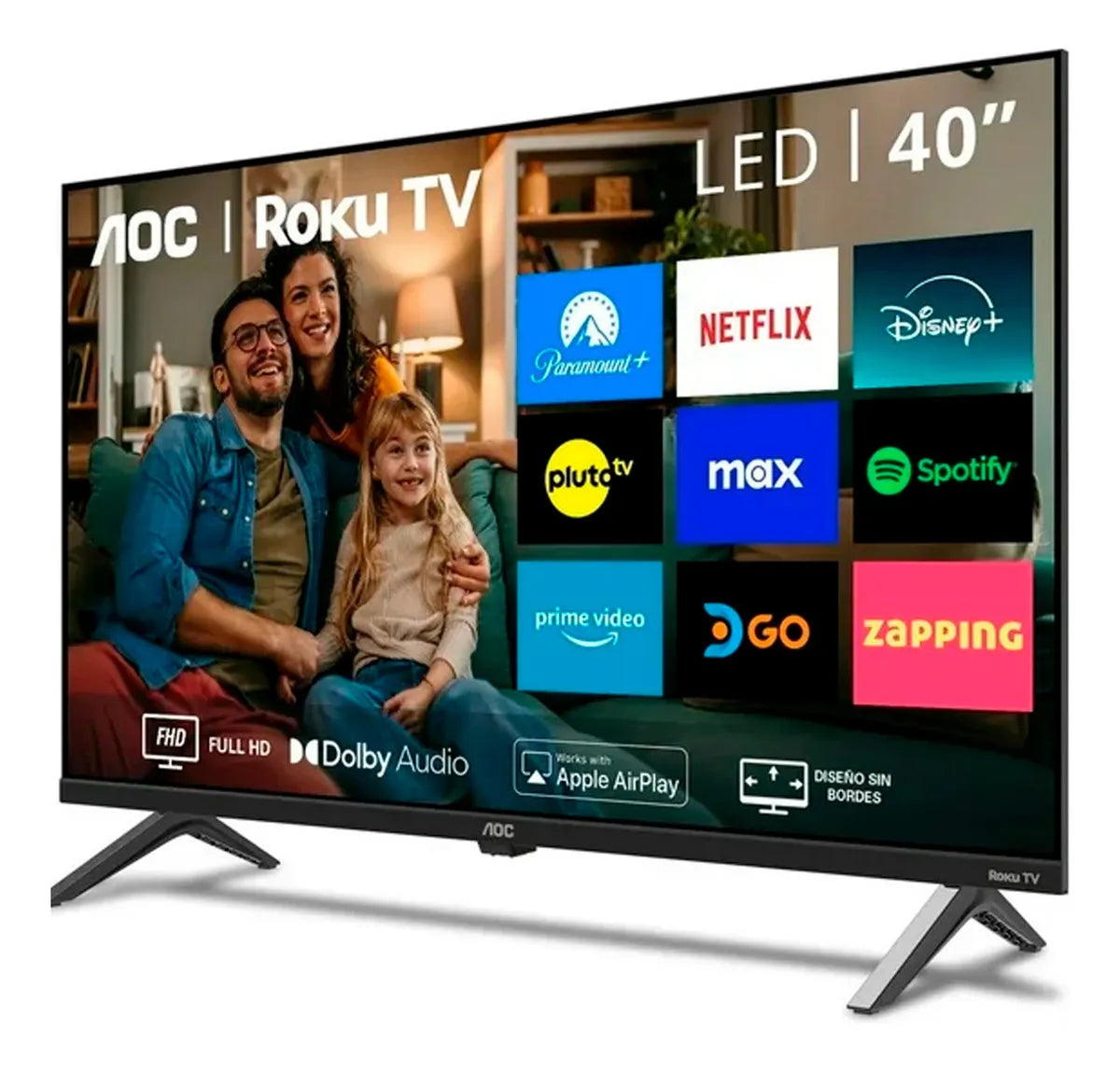 Smart Tv Aoc Roku 40" HD Lcd Hdmi 40s5045