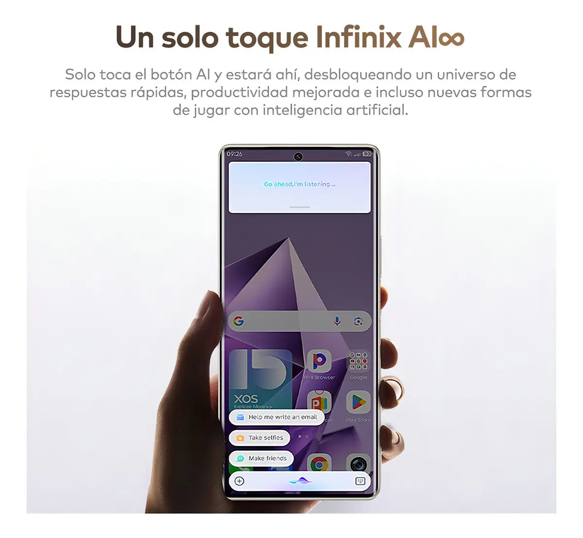 Infinix Note 50s 5g Ai Phone Pantalla 3d Curvada Morado