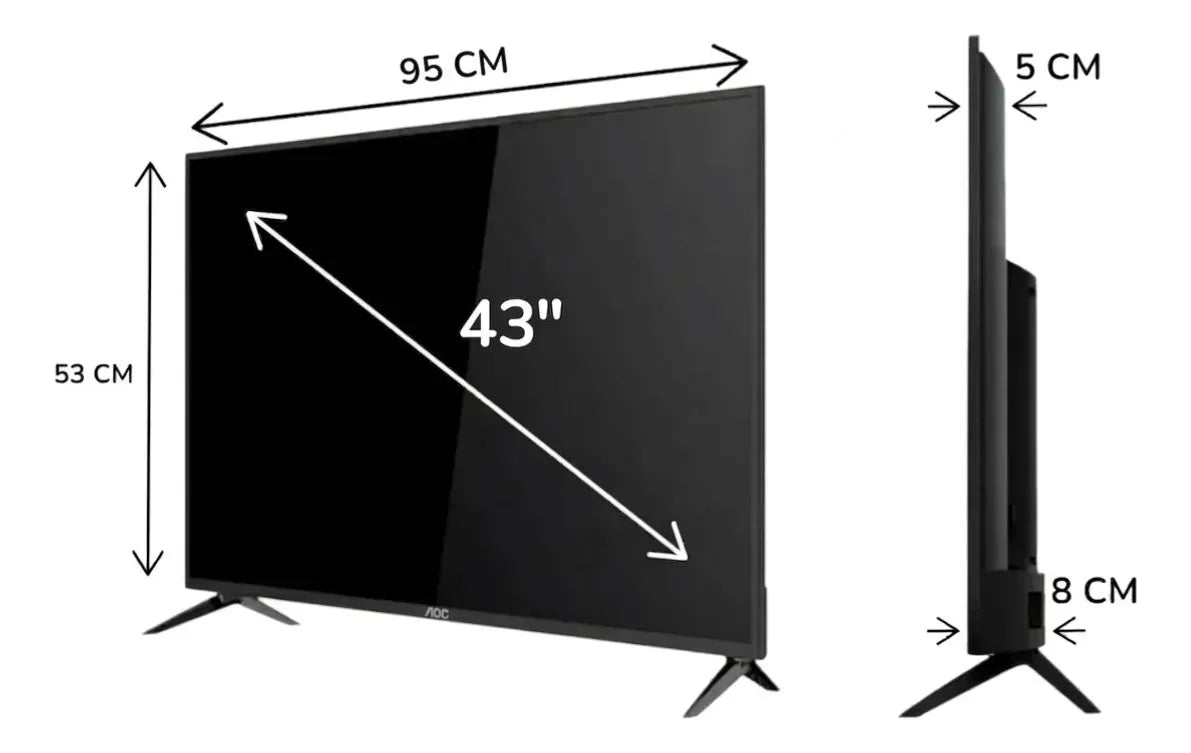 Smart Tv Aoc Roku 43" Led FHD 43s5045