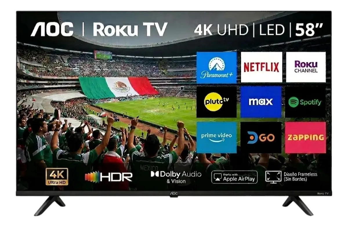 Smart Tv Aoc Roku 58" 4k UHD Led 58u7045