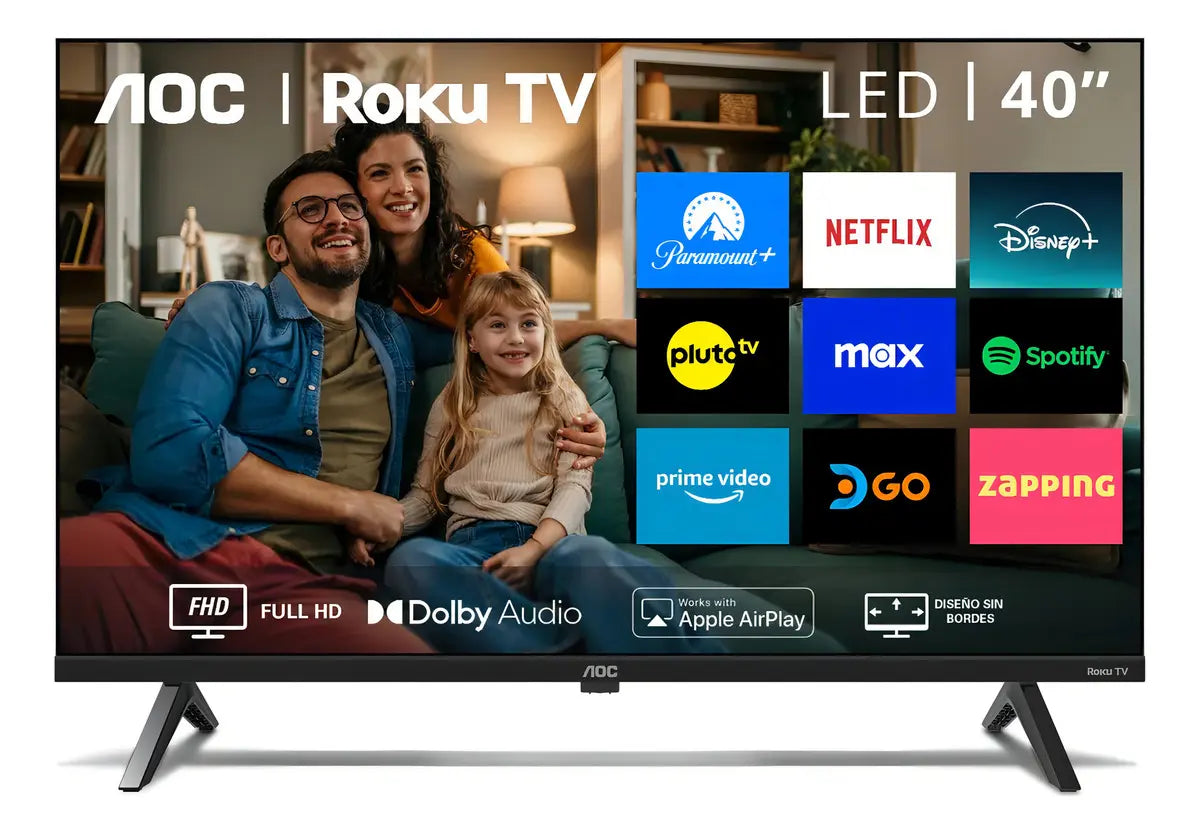 Smart Tv Aoc Roku 40" HD Lcd Hdmi 40s5045