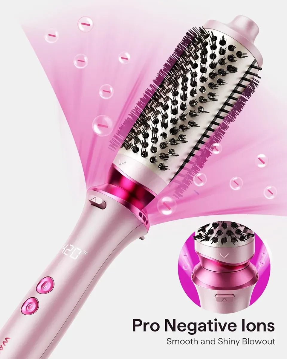 Wavytalk Heatwave Pro - Cepillo Térmico Iónico Rosa