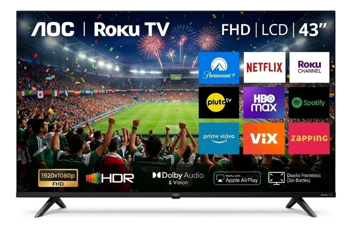 Smart Tv Aoc Roku 43" Led FHD 43s5045