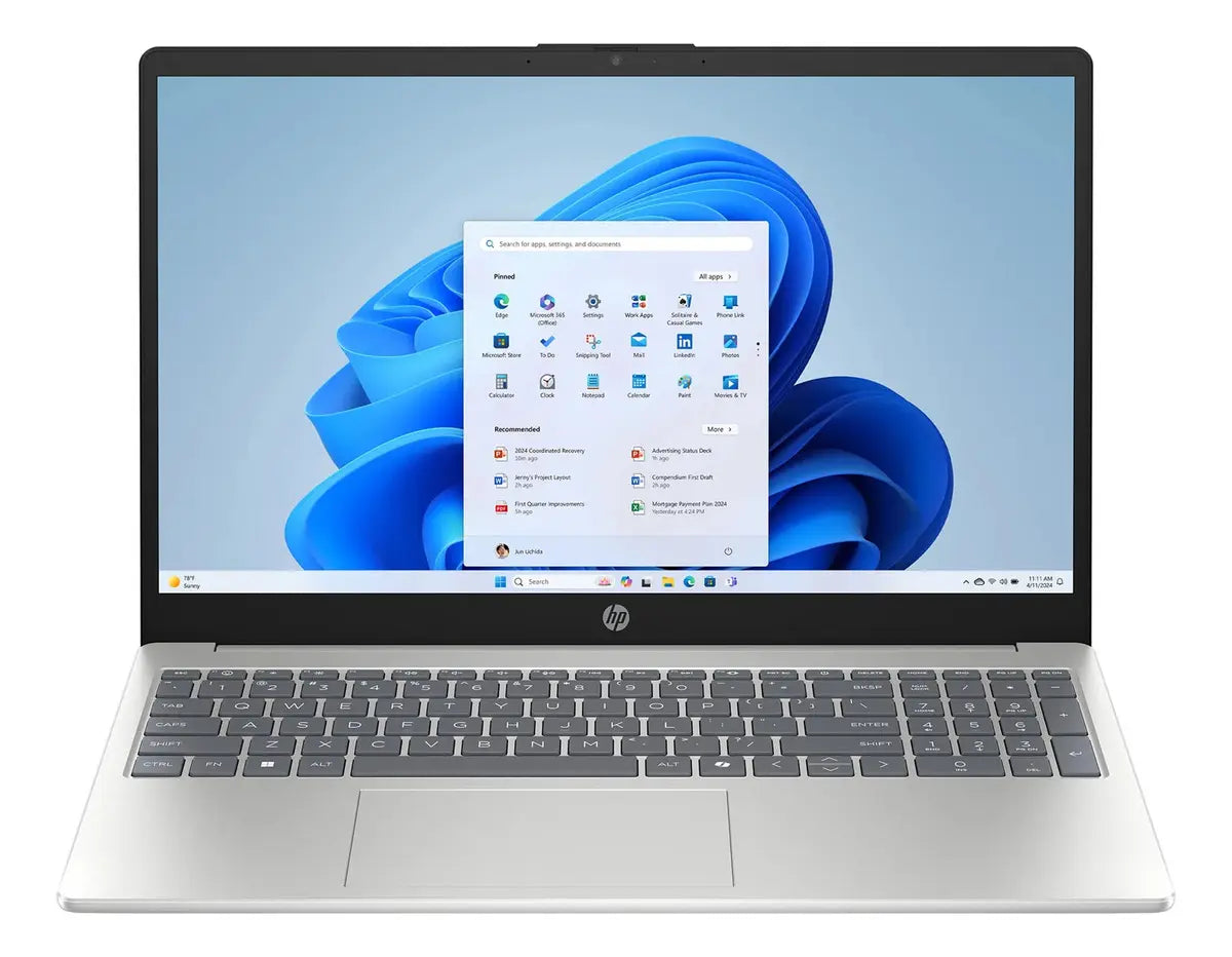 LAPTOP HP 15-FD0154WM 15.6 FHD TOUCH I5-1334U, 8 GB, 512 GB, SSD, W11 NATURAL SILVER