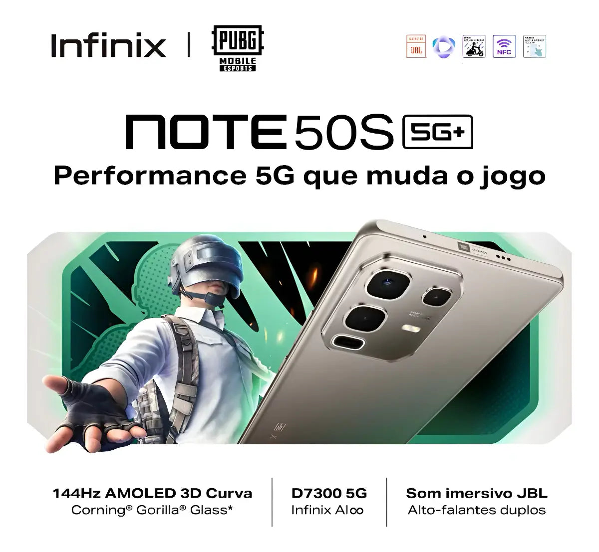 INFINIX NOTE 50S GRIS (8+8) GB 256 GB