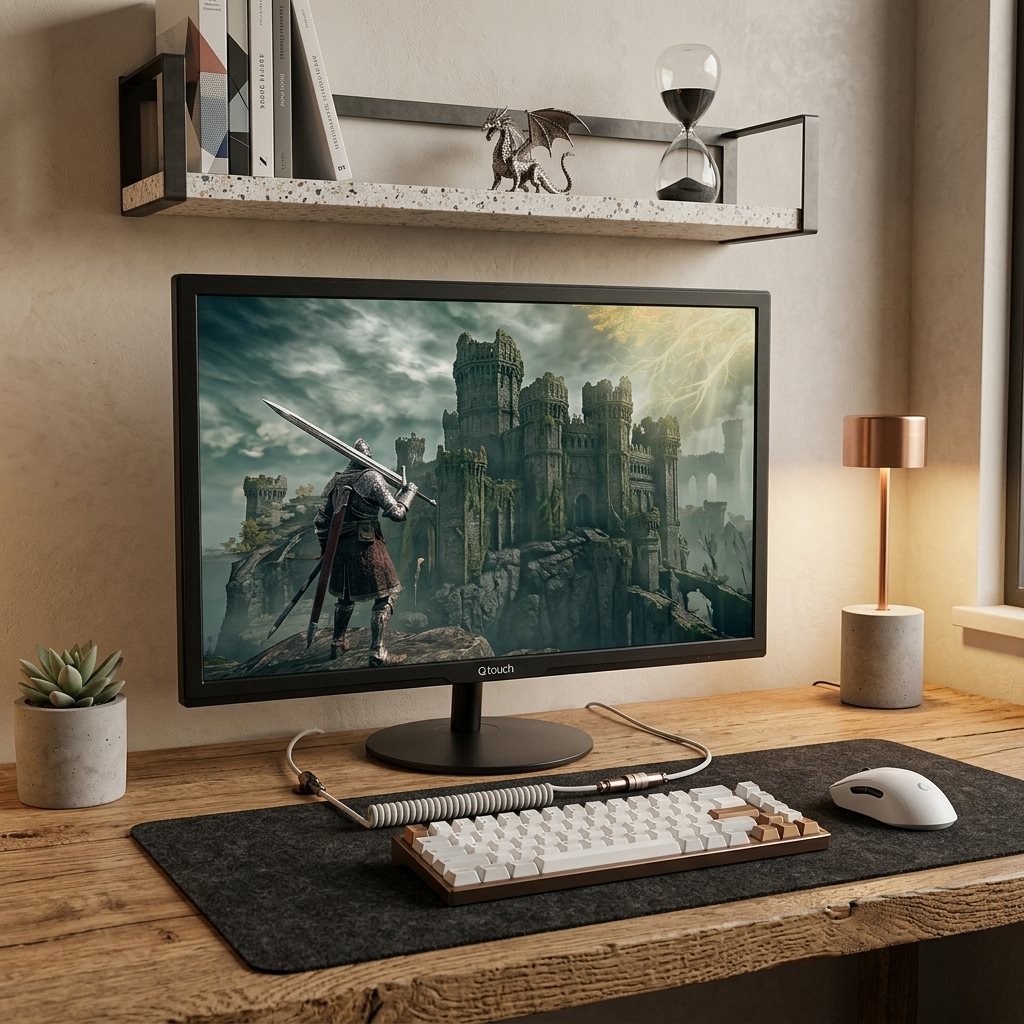 Monitor Q-Touch Slim LED 27" Pulgadas negro