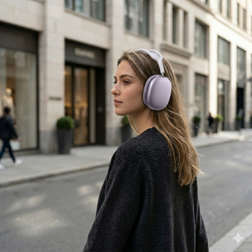 Airpods Max Morados con cancelación de ruido