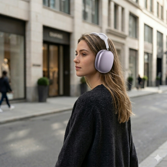 Airpods Max Morados con cancelación de ruido