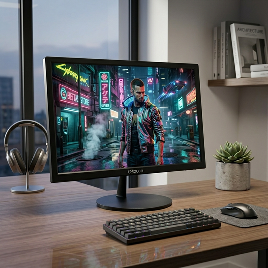 Monitor LED 22" Q-Touch QT-2200 Full HD 75Hz Negro VESA HDMI VGA